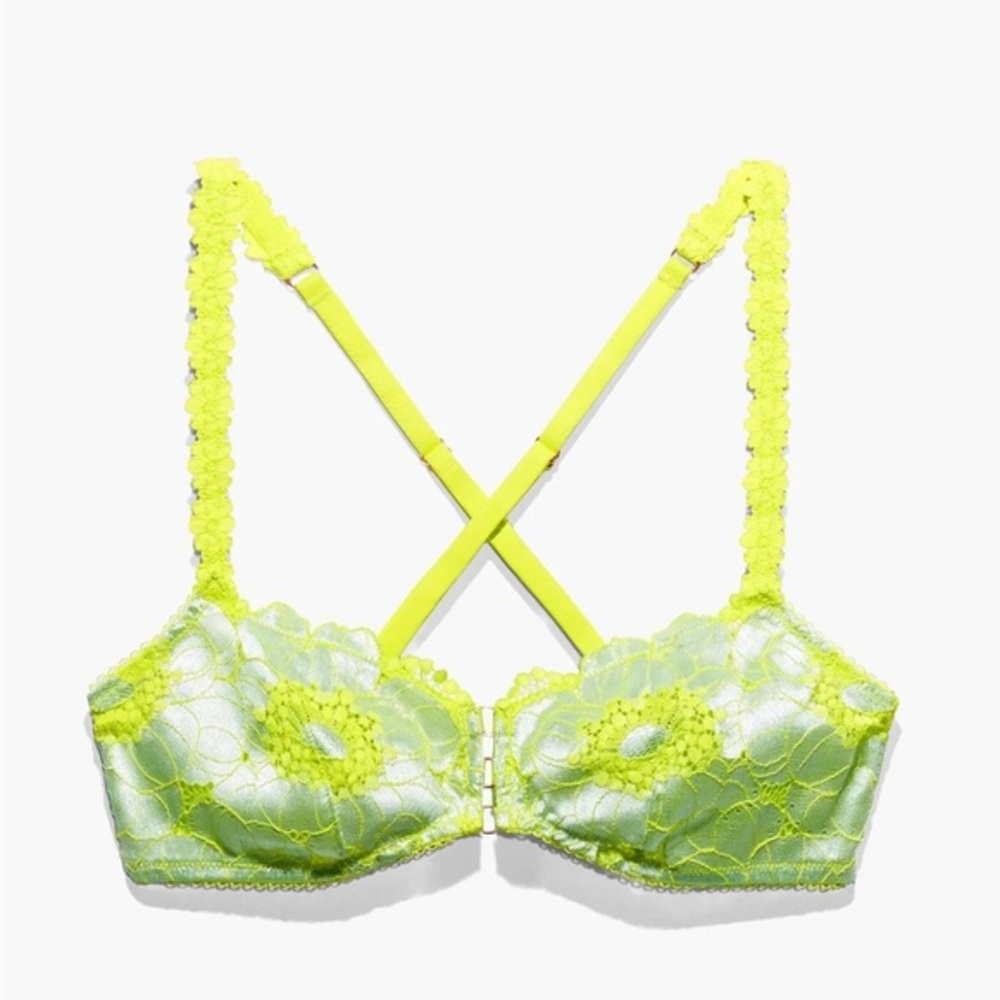NWT SAVAGE X FENTY PERFECT POPPIES LACE BRALETTE
